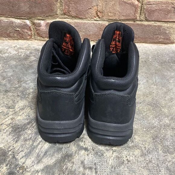 Red Wing Worx Black Leather Waterproof Lace Up Safety Toe Boot Size 8 NEW - Picture 5 of 9